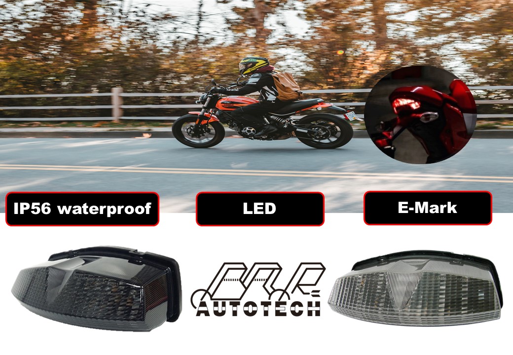 Smoke LED Tail Light for Kawasaki ZXR250 ZXR400 ZXR750 - Durable