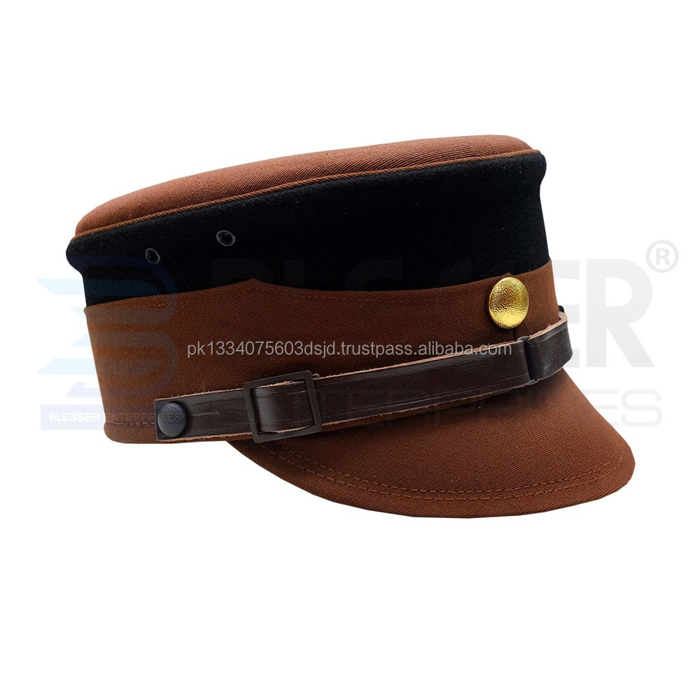 尼德莱茵队/第二次世界大战军官制服帽子ww2 sa棕色