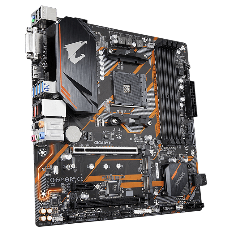 GIGABYTE B450M AORUS Elite Micro ATX Gaming Motherboard for AMD