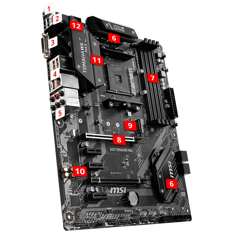MSI B450 TOMAHAWK+Ryzen5 2600X セット MSI B450 Tomahawk - Review - YouTube