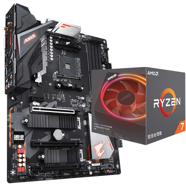 GIGABYTE B450 AORUS PRO WIFI Used Motherboard, AM4 Socket for AMD