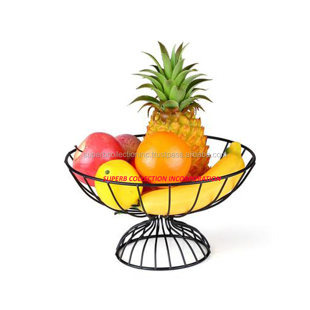 Cesto Di Frutta A 3 Ripiani Staccabili In Metallo - Bronzo, Diametro 31 Cm X Altezza 57 Cm, Portaverdure Multiuso - 3