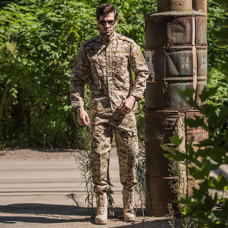 OEM Wholesale Ripstop Durable Tactical Camouflage ACU Uniform Digital Desert Training Clothing Suit
