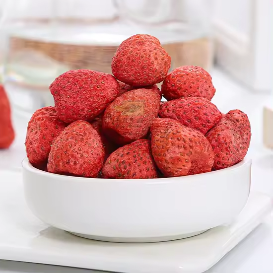 Dried Strawberries Part Fruit Dried Fruit Product