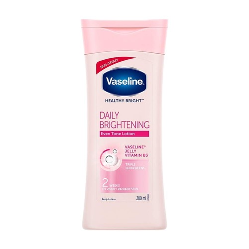 Uv Blocking Vaseline Healty Bright Daily Brightening Even Tone Lotion With Vitamin B3, 200ml Pack