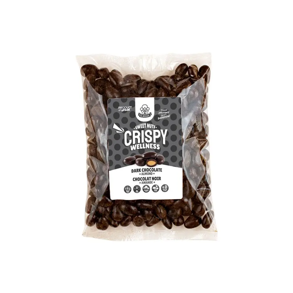 Intense Dark Chocolate Valencia Almonds - 1kg Sweet Nuts Delight Product- Dive Into Rich Chocolate Snacks