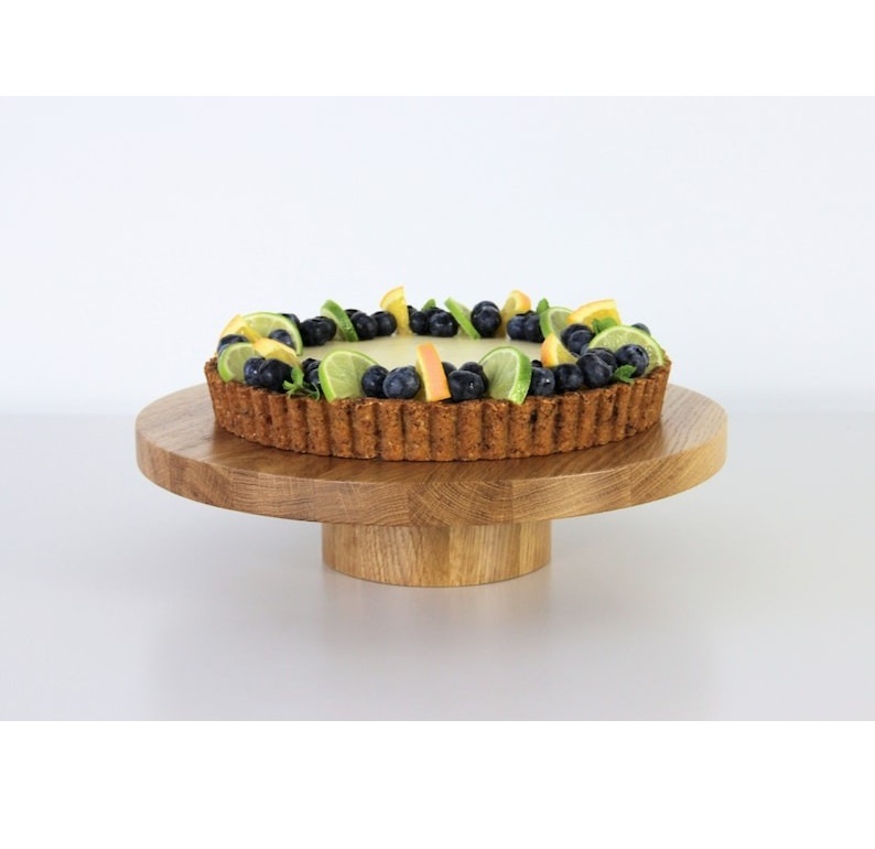 Elegant Acacia Wood Cake Stand - Handmade Wedding & Party Decoration