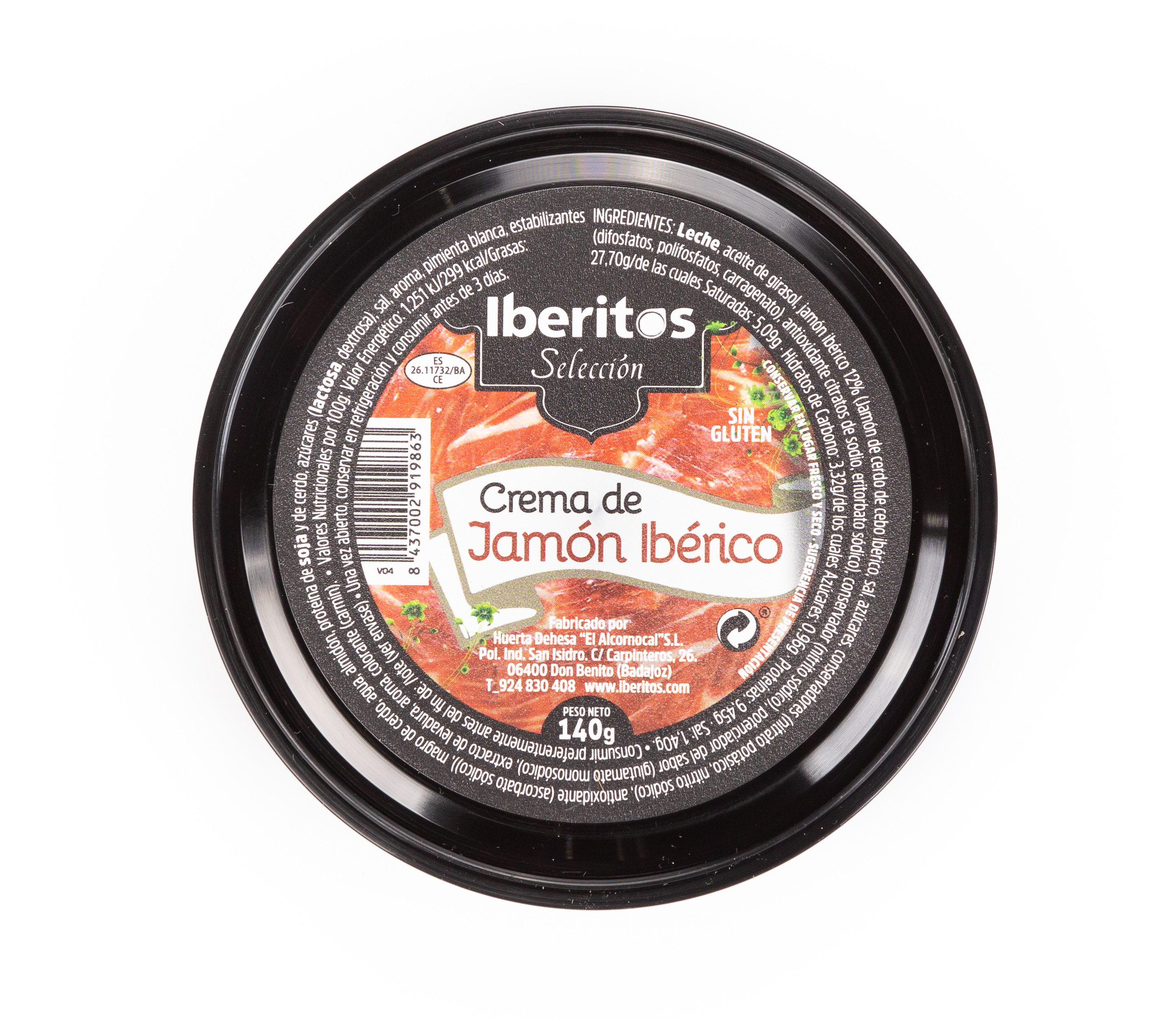 Iberitos вкусный поднос с вяленым ветчонким кремом для кулинарного использования 10 банок X 140 г паштет из ветчины консервированное мясо