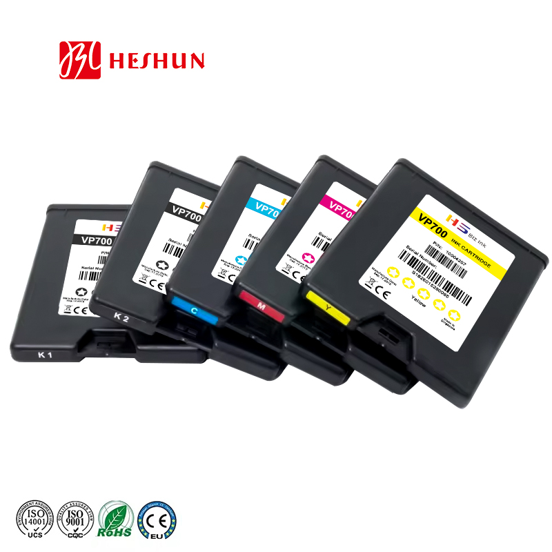 Heshun NEW VP700 VP-700 Premium Color compatible ink cartridge for Color VP700 High Speed Commercial Color Label Printer