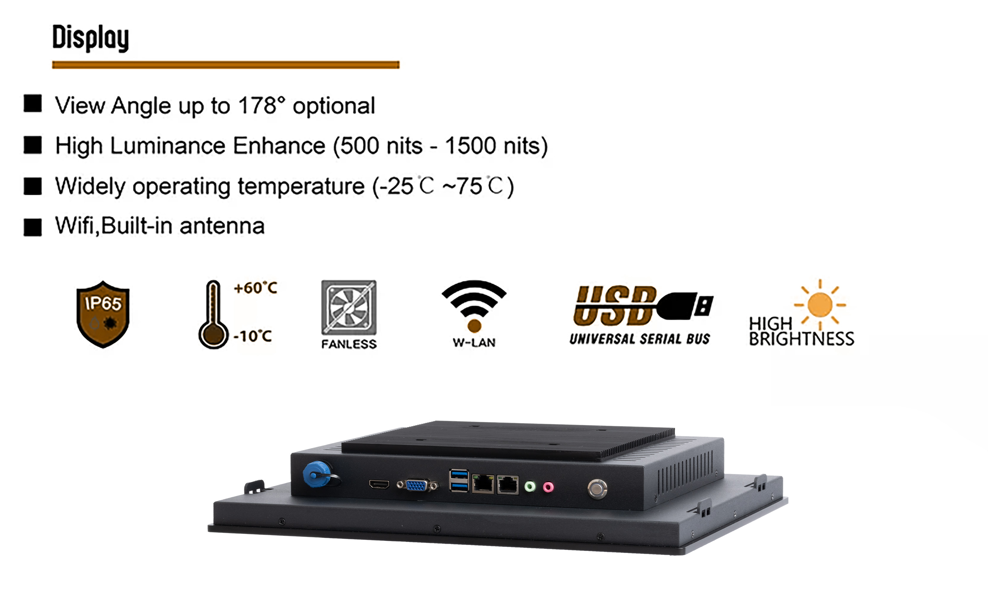10.1 inch Fanless Embedded Industrial Touch Panel Pc Window