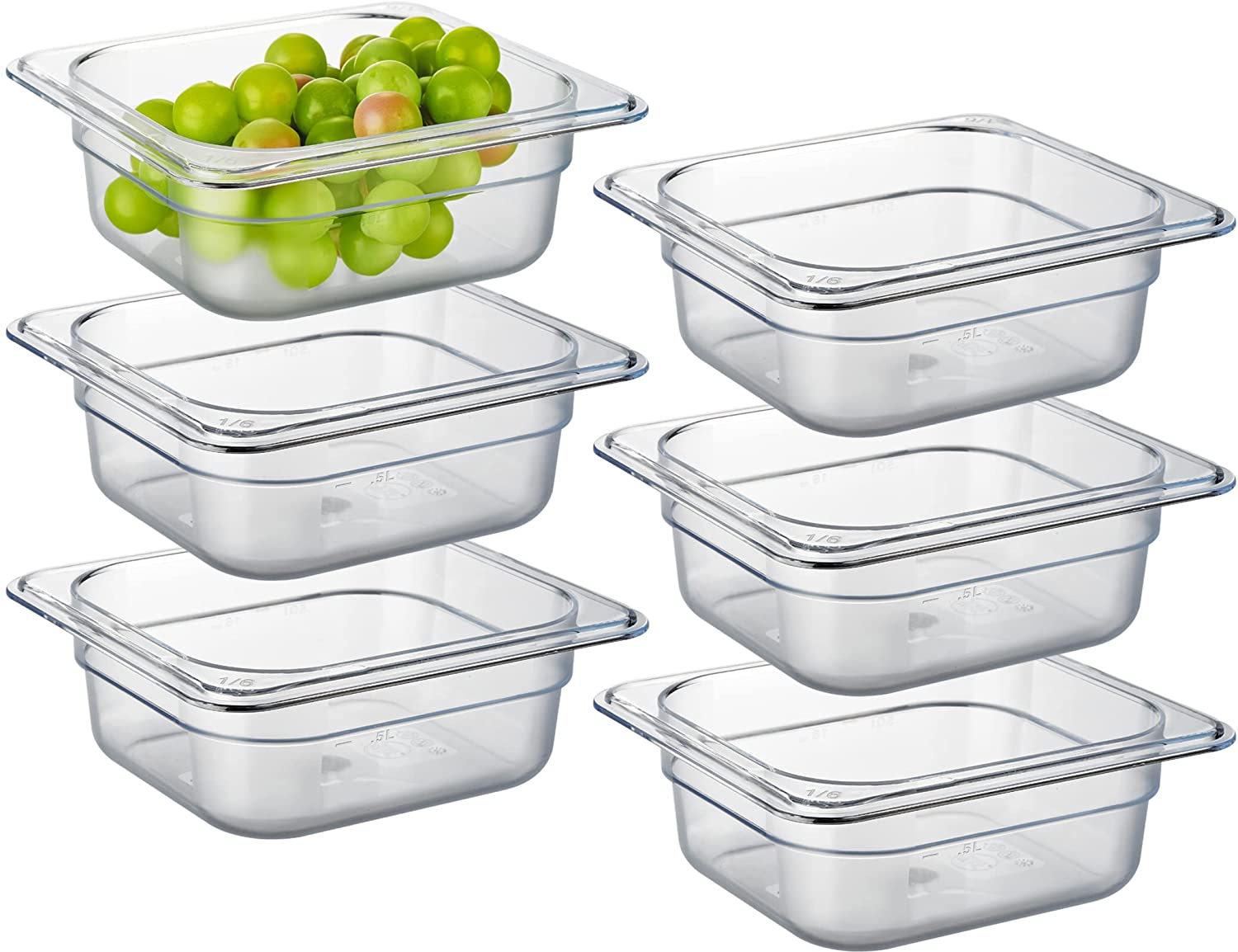 6 шт./упаковка, пластиковые контейнеры для хранения продуктов