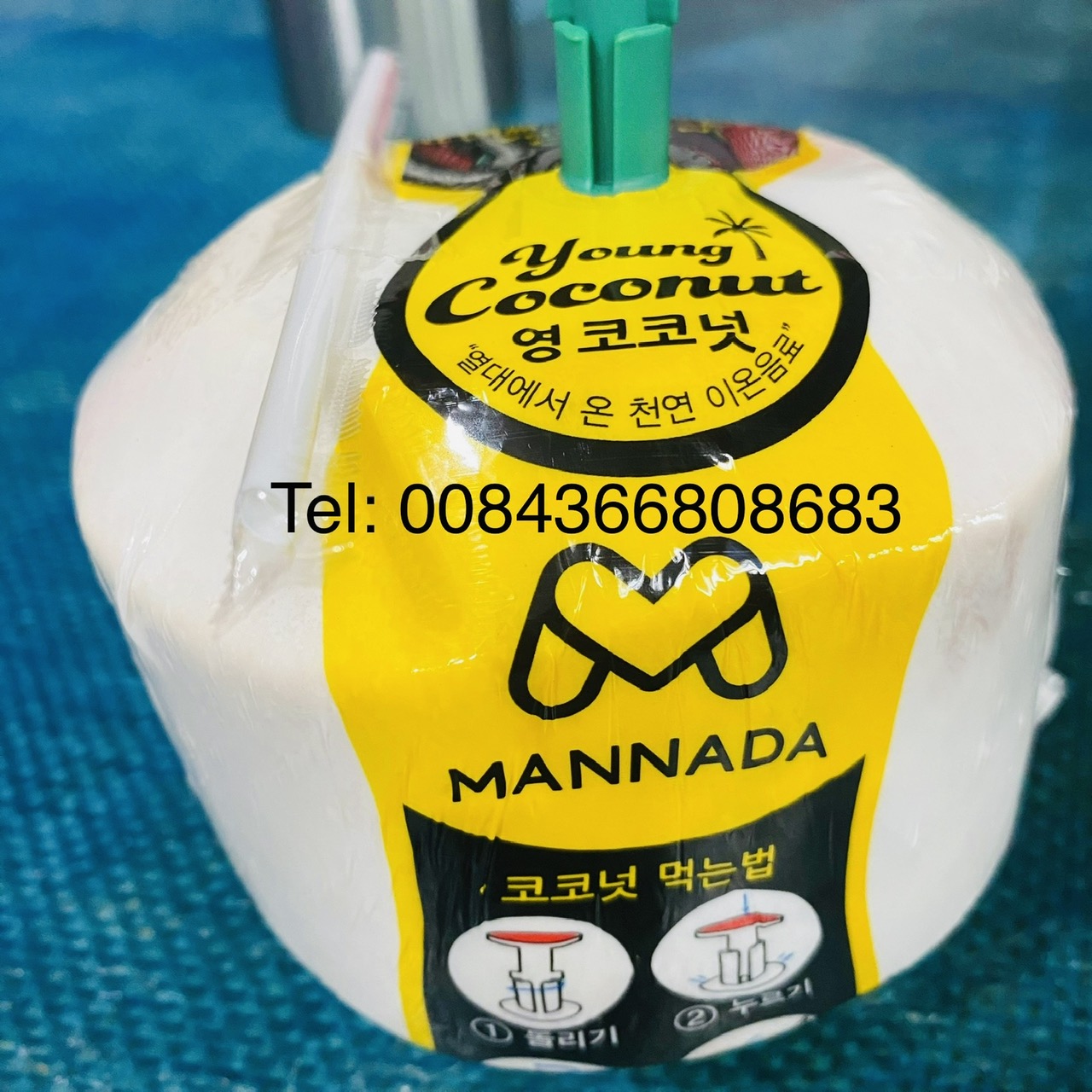Fresh Coconut Easy To Open WITH PUSH BOTTON AND STRAW/ Fresh Coconut Young/ Coconut Tender (Whatsapp 0084366808683)