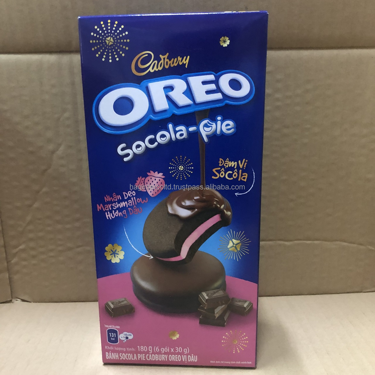 Oreo choco co, упаковка со вкусом клубники, 180 г
