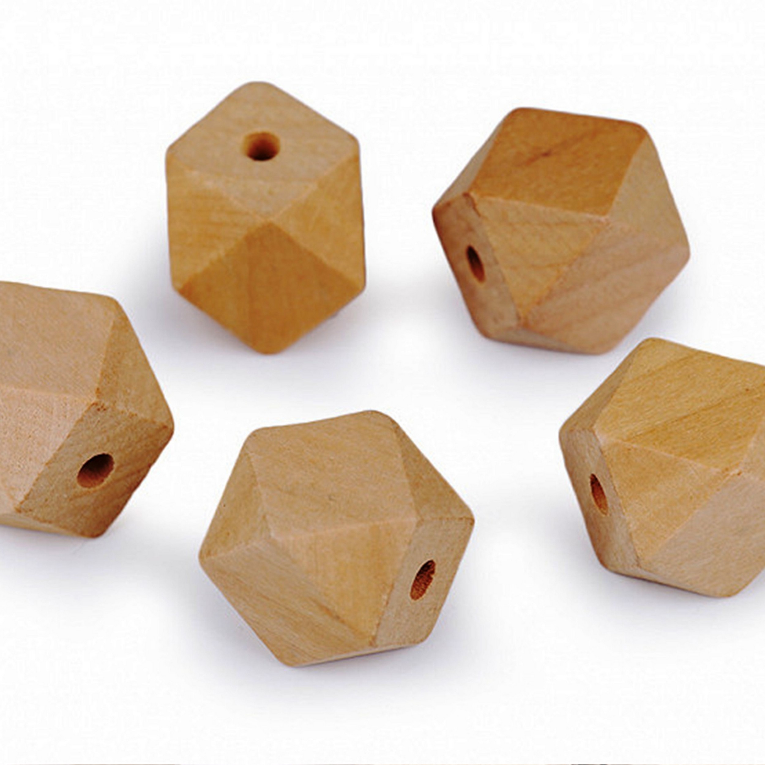 Wooden Beads unfinished 20x20 mm STOKLASA Haberdashery and Fabrics Customized Color And Size Wooden Beads Indian