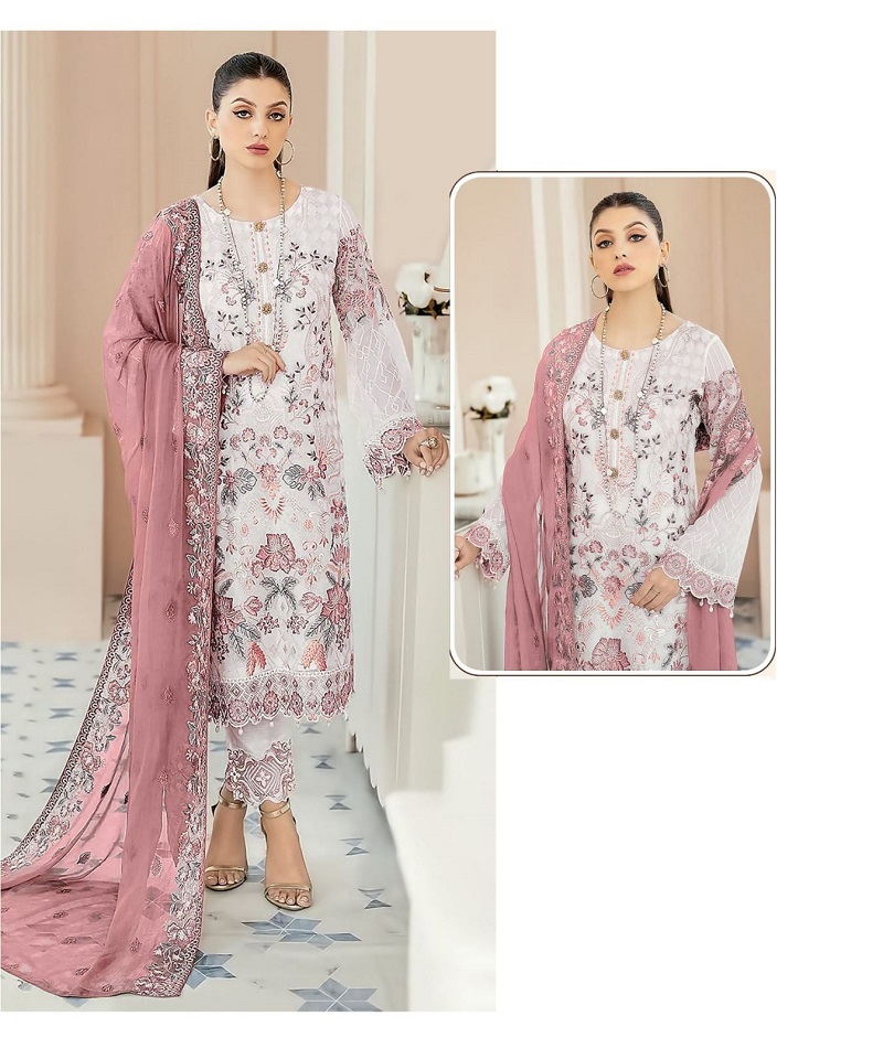 Designer Pakistani Salwar Kameez Suit Indian Wear Georgette Thread Embroidery Hand Work Dresses Ladies Women Ethnic Clothing