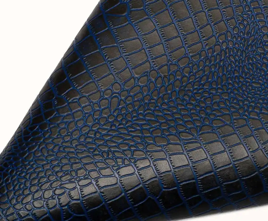 High Quality Crocodile Embossed Full Grain Cow Hide Genuine Leather