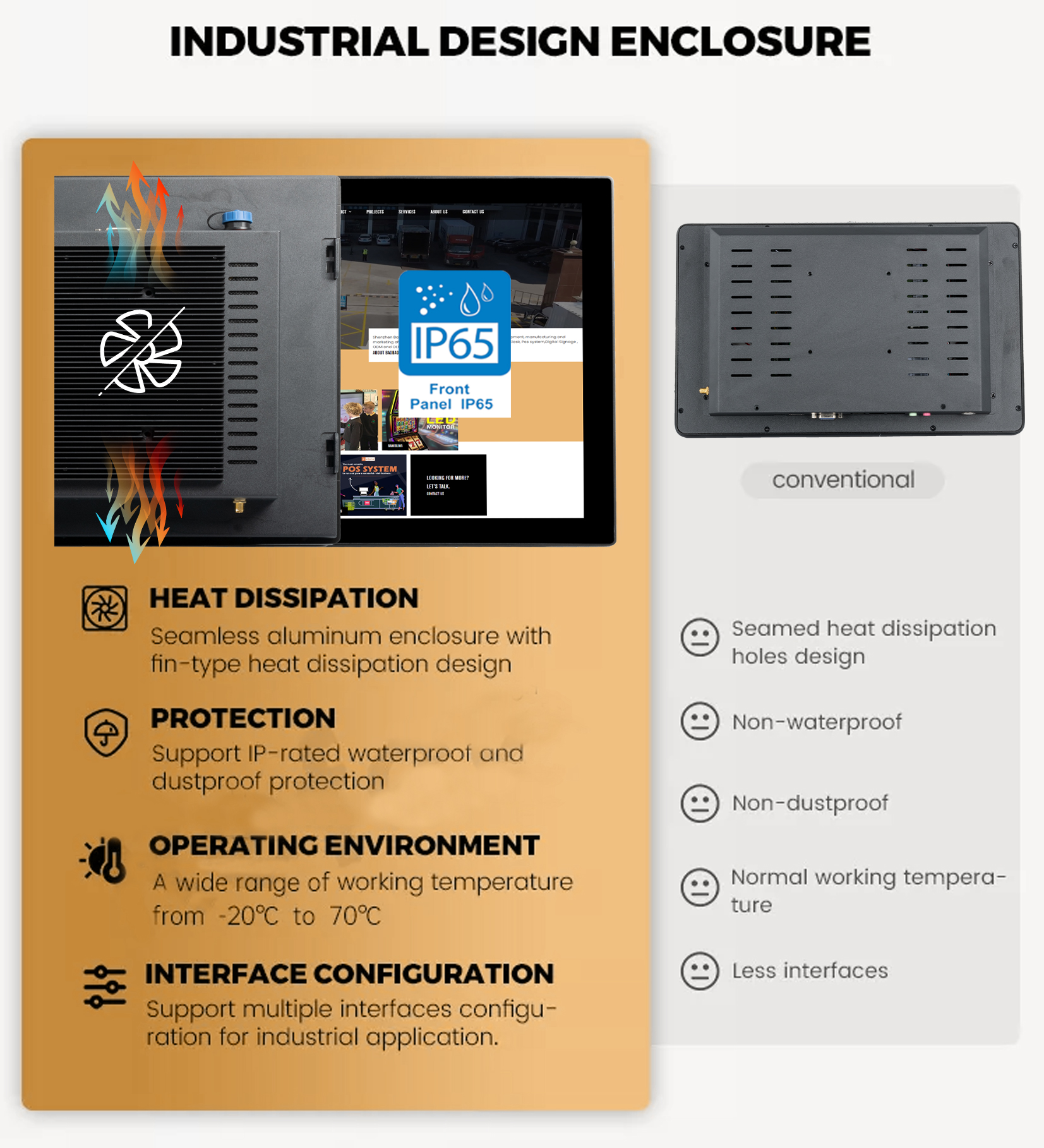 10.1 inch Fanless Embedded Industrial Touch Panel Pc Window
