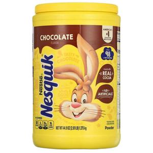 DELICIOUS CHOCOLATE FLAVORED DRINK 44.9 OZ(2.81LB) / WHERE TO BUY CHOCOLATE TUBS MADE WITH REAL COCOA