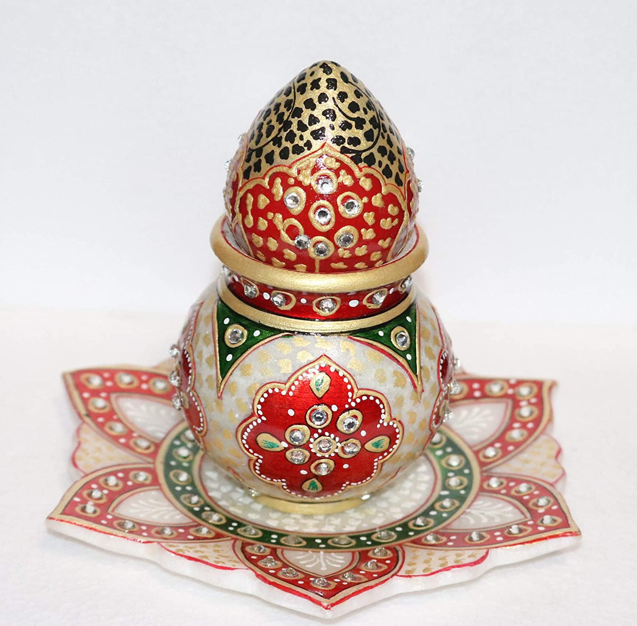 Ganпати Moorti искусство мрамор Kalash yal мангал Kalash домашний декор мрамор ручная работа Meenakari Makrana Sangemarmar мрамор