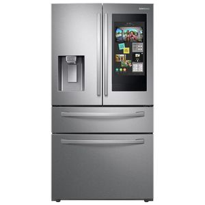 DOORSTEP DELIVERY 28 cu ft 4 door french door refrigerator with touch screen Stainless Steel original