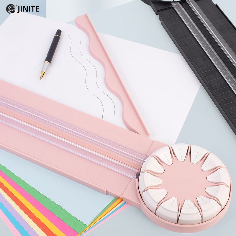 JNT Multifunctional 12 In 1 paper Cutter With Rotating Cutting Heads DIY Straight Line Hand Ledger Paper Cutter Tool