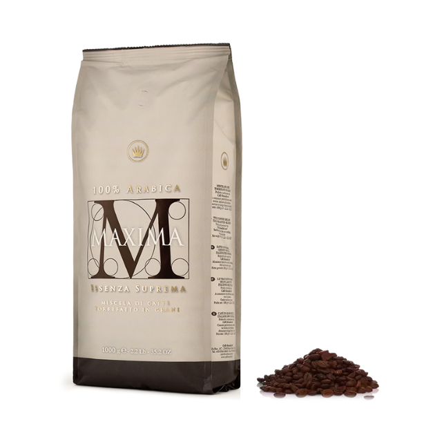 Maxima Italian Espresso 1000g Premium Quality Medium Roast 100% Arabica Coffee Blend Whole Coffee Beans