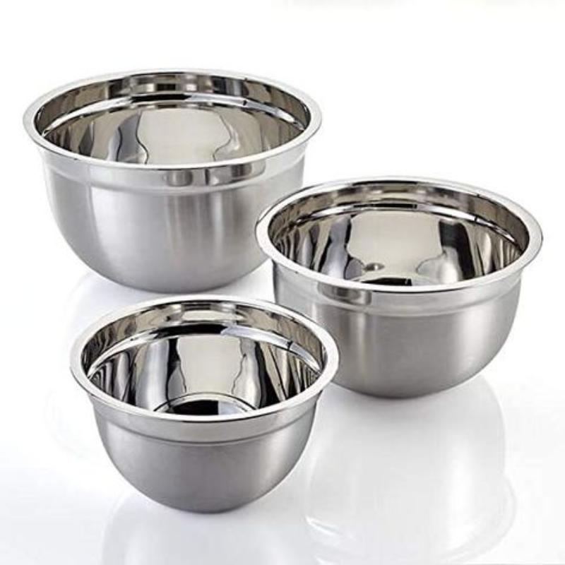 New look steel serving bowl with premium design and elegant finished for contemporary dining settings