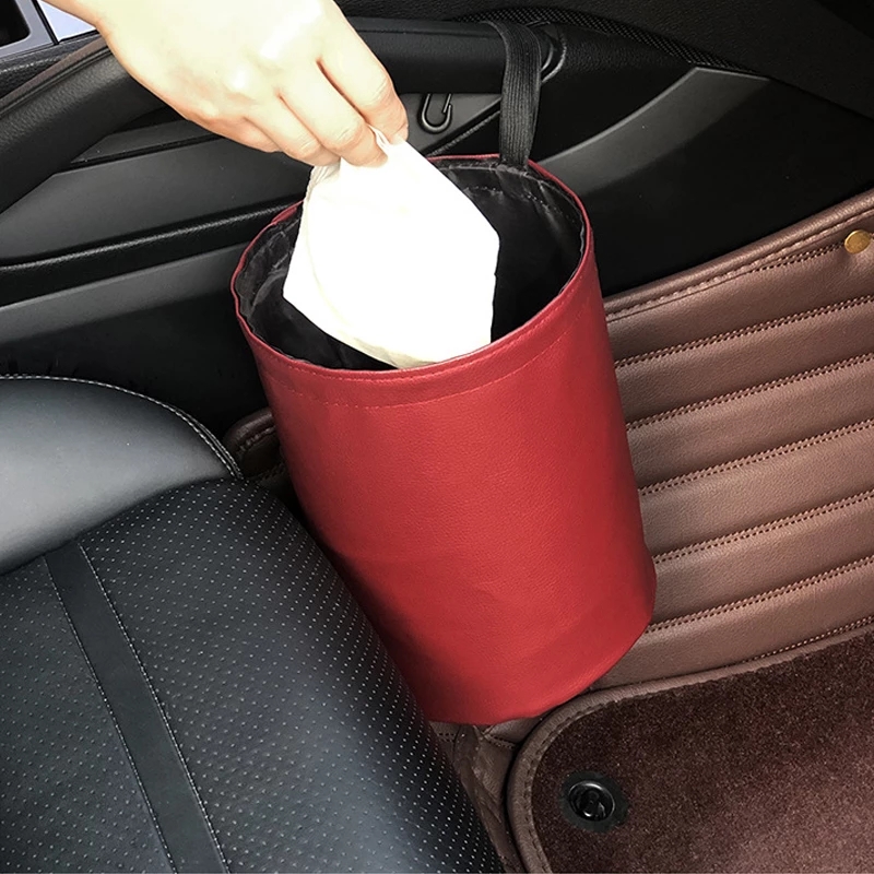 Водонепроницаемый подвесной автомобильный контейнер для мусора, контейнер для мусора, держатель для автомобильного корзины, складной органайзер, аксессуары для салона автомобиля