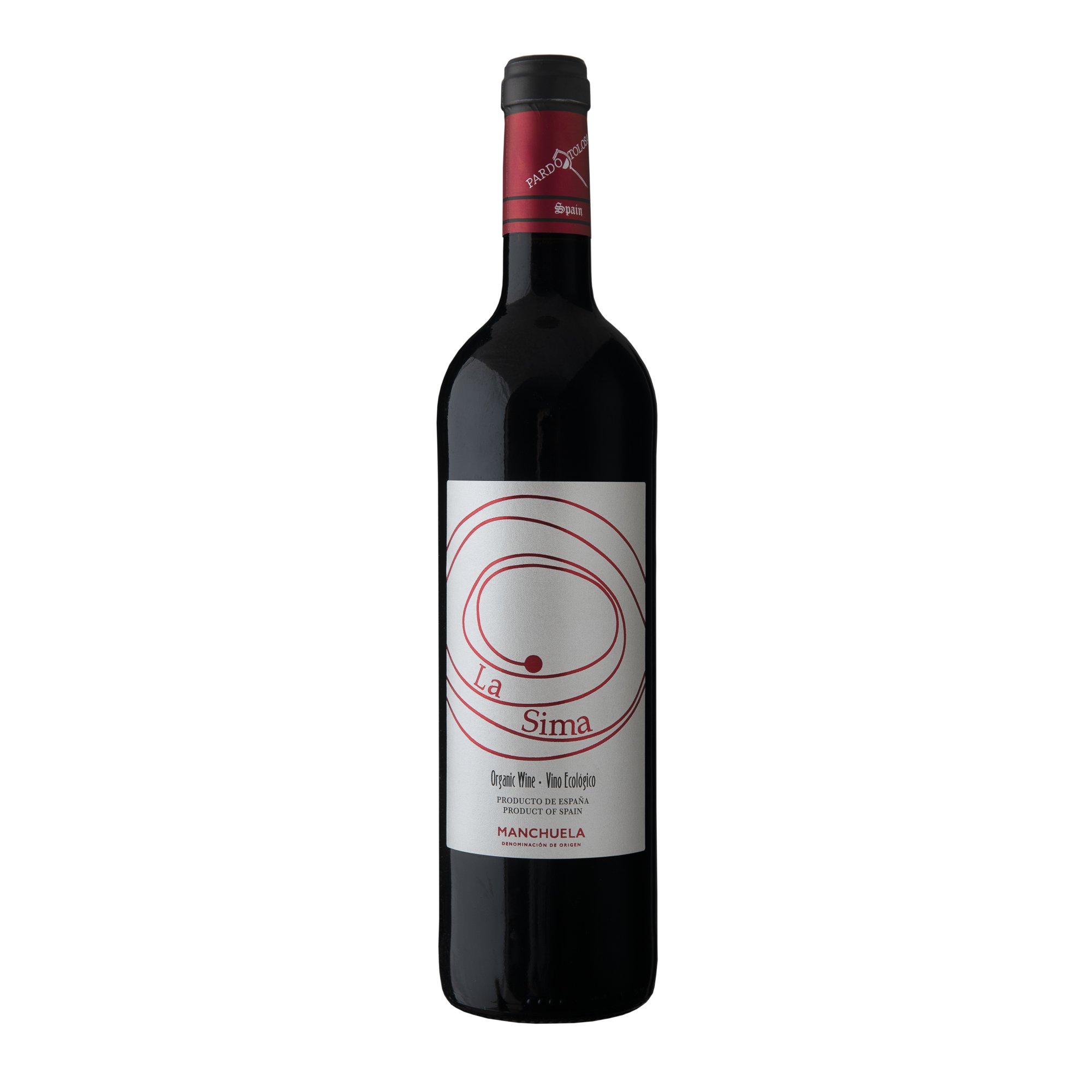 Quality Organic Spanish Red Wine Tempranillo Grape La Sima Denomination of Origin Manchuela - La Mancha 75 cl - 14% Alcohol