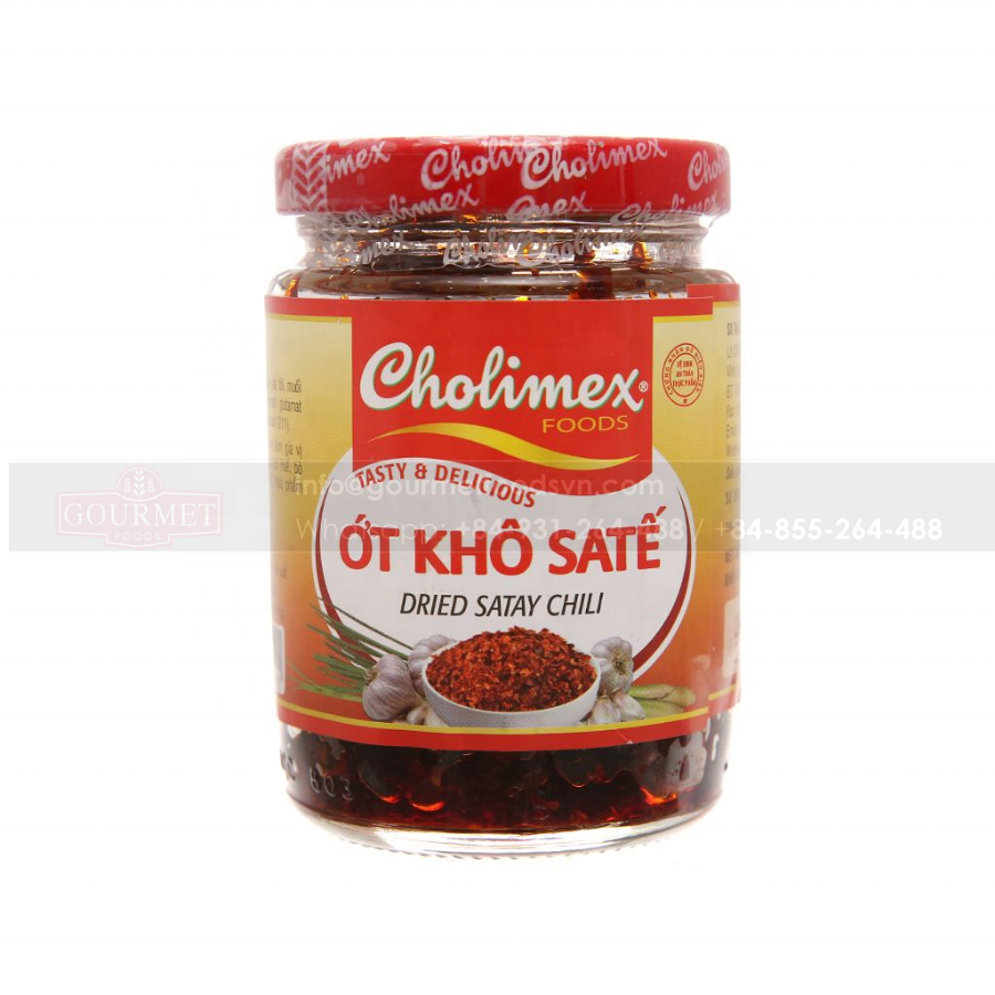 Dried Satay Chili 100g Used To Season Pho, Bun Bo Hue, Thai Hot Pot, Or Marinated Grilled Food... Brings A Delicious Taste