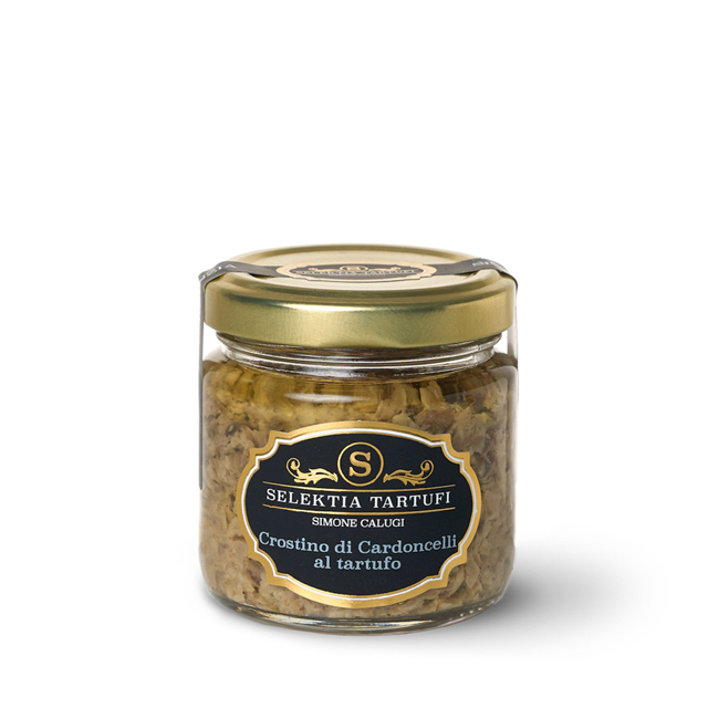 Selektia Tartufi's Fresh Cardoncelli Mushrooms Crostino with Truffle Made in Italy for Food