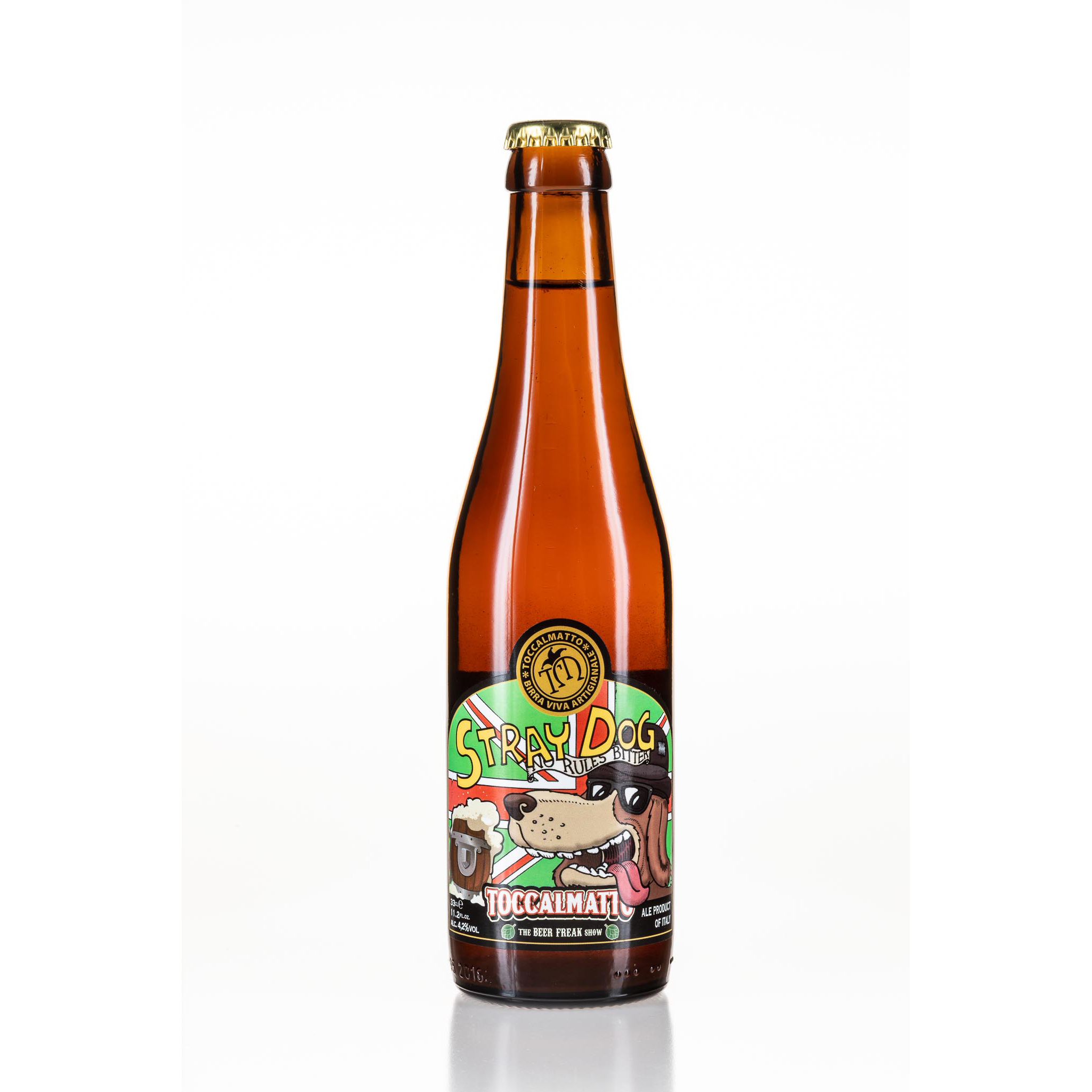 Stray Dog British Ale 4,2% beer Made in Italy by Toccalmatto Brewery ready for export