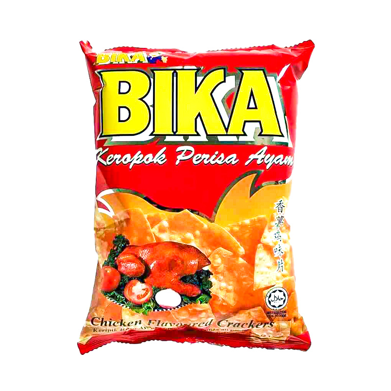 Закуска Bika куриные крекеры с ароматом, чипсы Tapioca, 60 г, неотразимые хрустящие и хрустящие текстуры, Аутентичные малайские закуски
