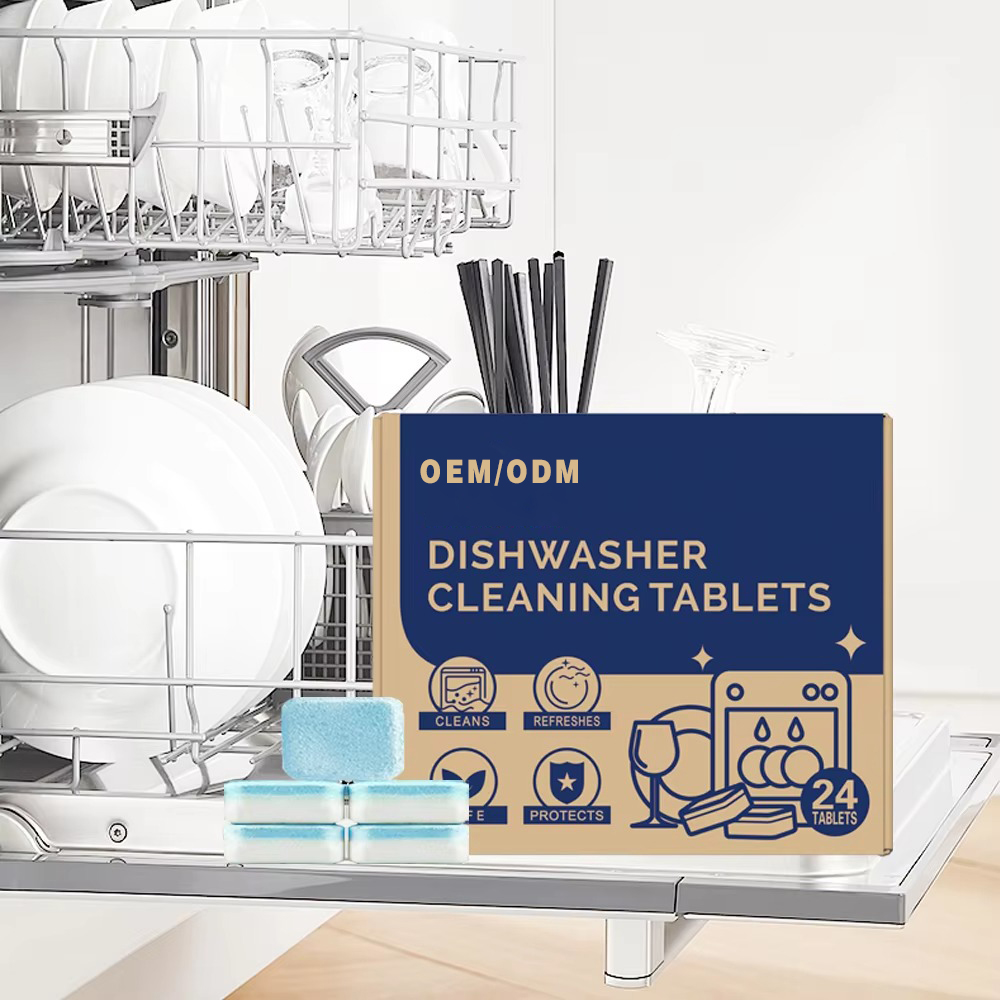 Powerful Clean Up Detergent 20g*24pcs Dishwasher Cleaner Versatile Dishwashing Cleaning Tablets