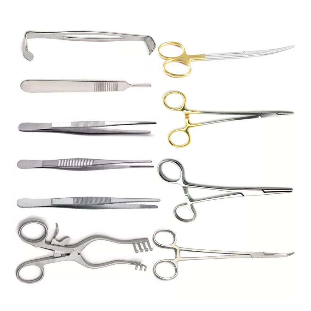 Vein Surgery Set 10 pcs Vascular Surgery Set Vascular Instruments Vein Instruments Surgical Instruments By KAHLU ORTHOPEDIC