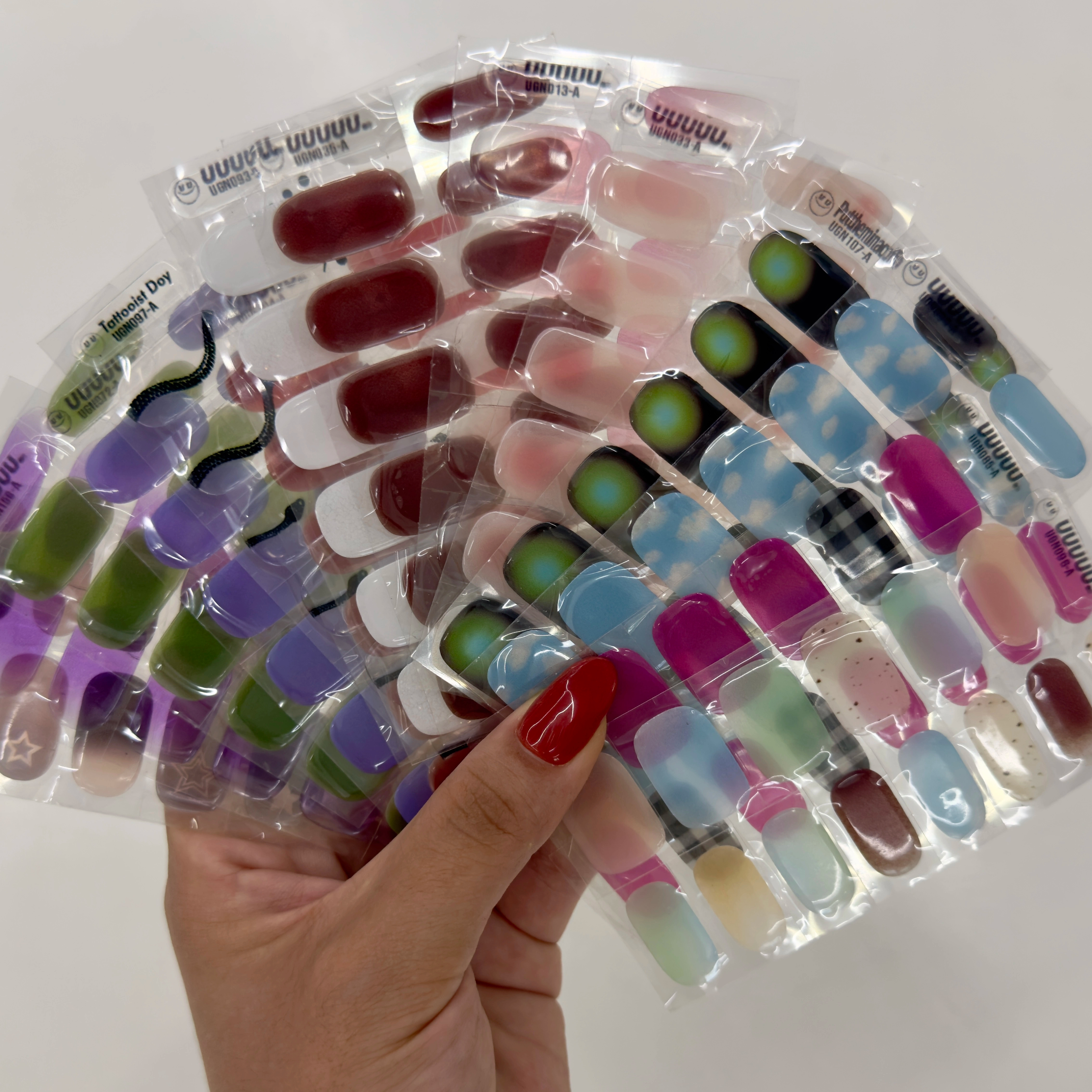 Korean 100% Real Salon Quality Press on gel nails Custom Design Gel Nail sticker manicure Wholesale Certified