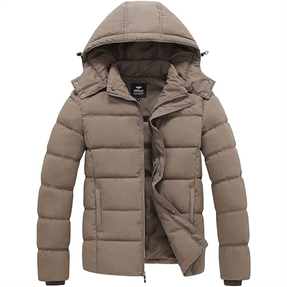 Customized Men's High Quality Winter Puffer Jacket down and Wool Insulated Nylon Shell Water Repellent Quilted Bomber Coat