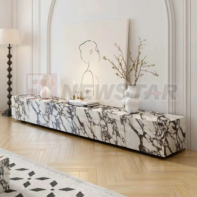 Modern decoration livingroom furniture marble top console table tv luxury modern tv tables