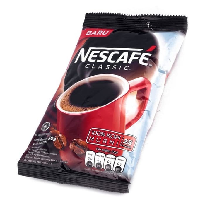 Оптовая продажа, кофе для напитков Nescafe-Classic, 50 г в упаковке, кофеин, горькие индонезийские продукты. Горячая Распродажа