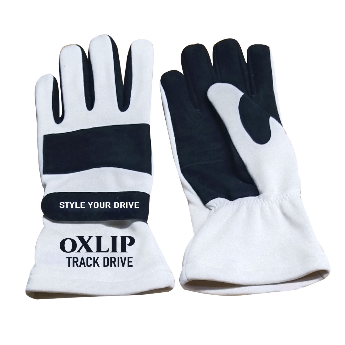 Wholesale Palm Goat Suede Leather Fire Retard Kart Racing Gloves Full Finger Breathable All Sizes