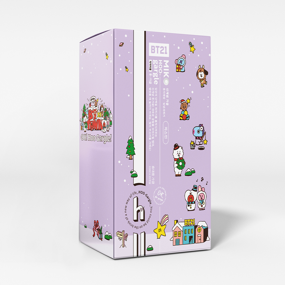 BT21 HOO-gargle 20 штук-Жасмин, который вы можете чувствовать аромат жасмина, распространяющийся в вашем рте