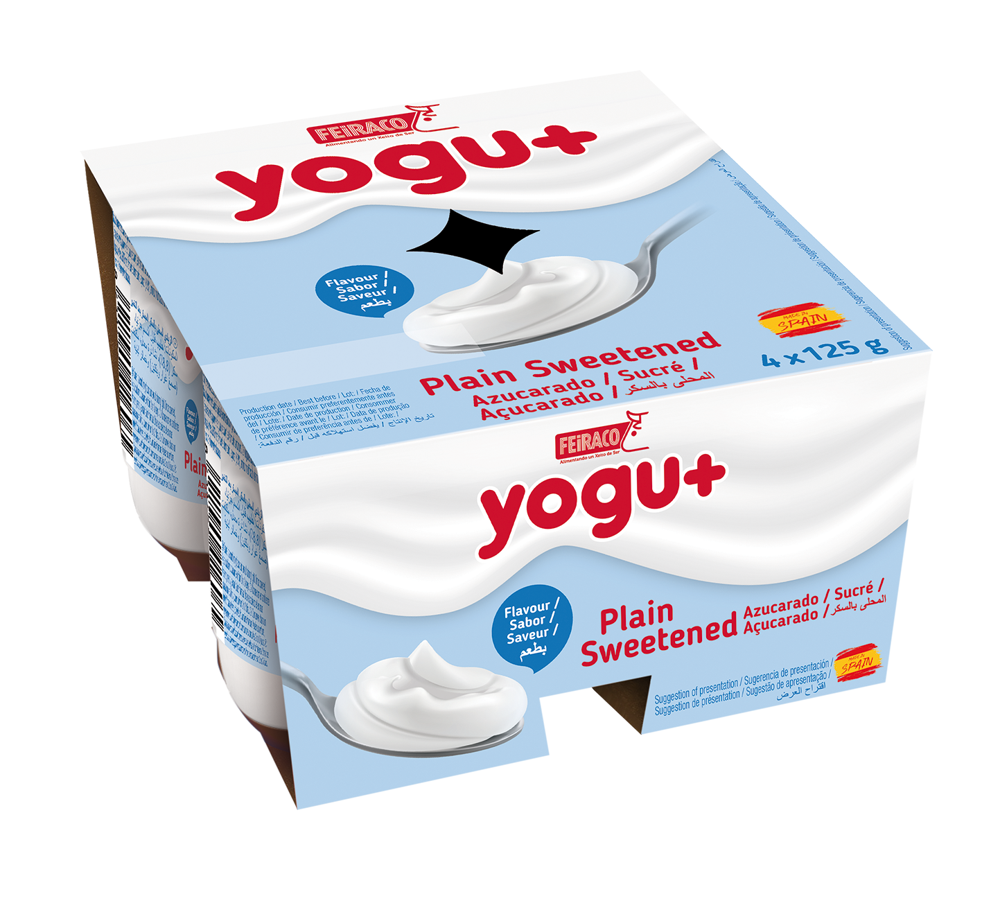 YOGHURT FEIRACO 4x125 GR NATURAL