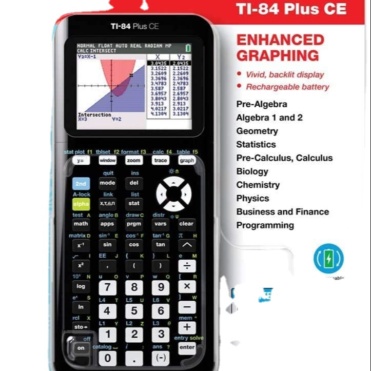 Новый графический калькулятор Texas Instruments TI-84 Plus CE Colors