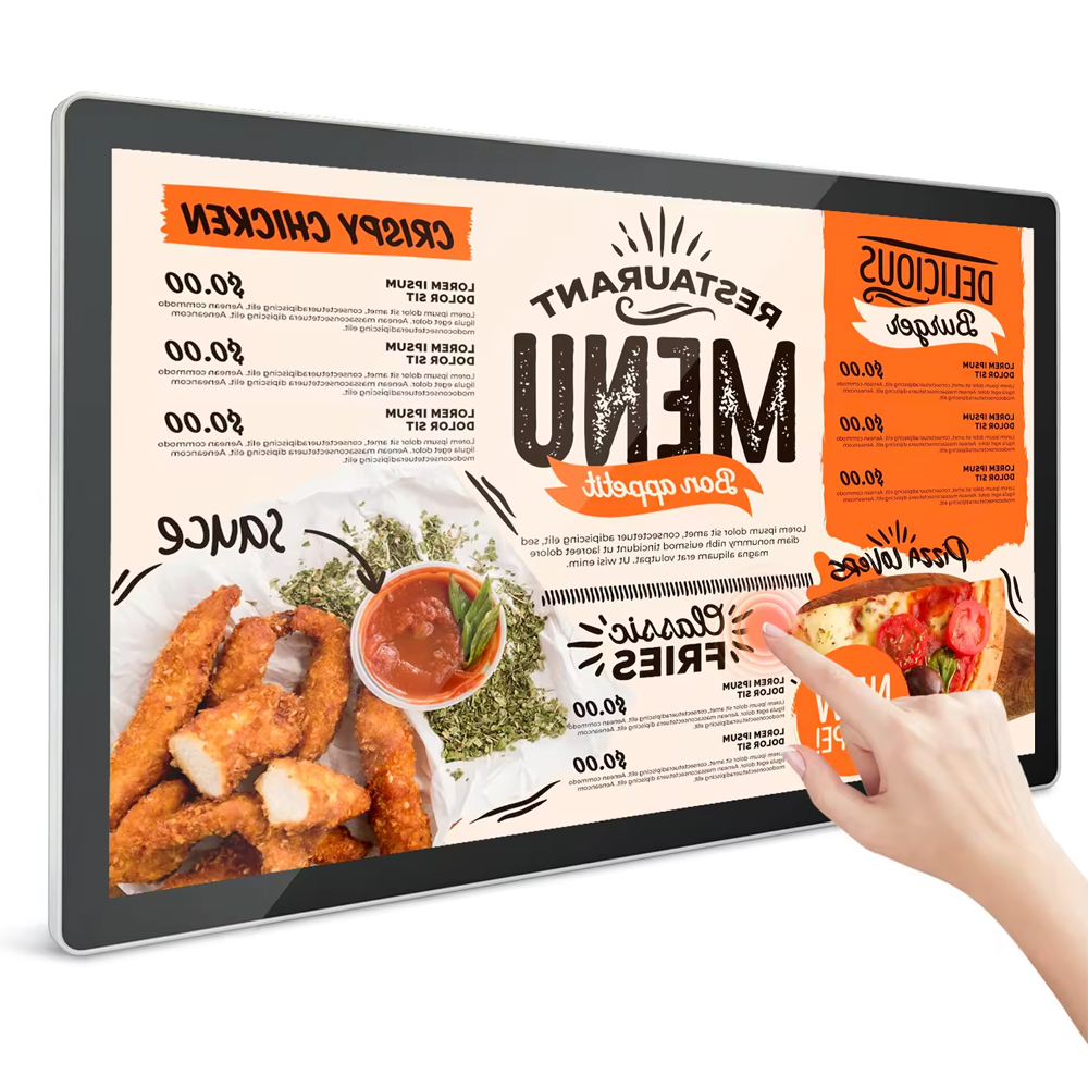Commercial Ads wall mounted Indoor Signag LCD Digital Menu Board for Marketing