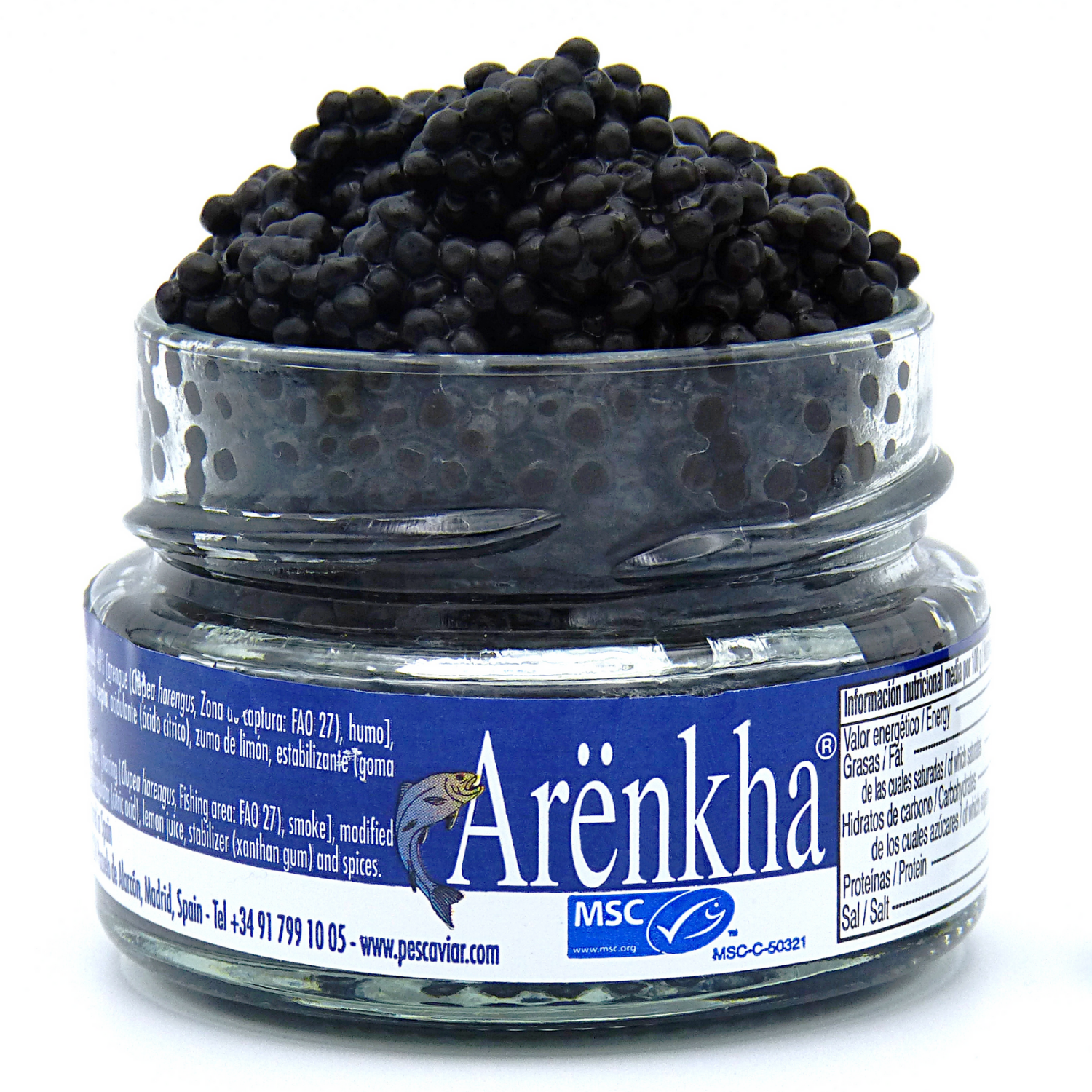 Жемчужины-Arenkha 120 г стеклянная банка 4 унции морепродукты MSC сертифицированная Экологичная Марка Охлажденная Замена испанской Европейской икры