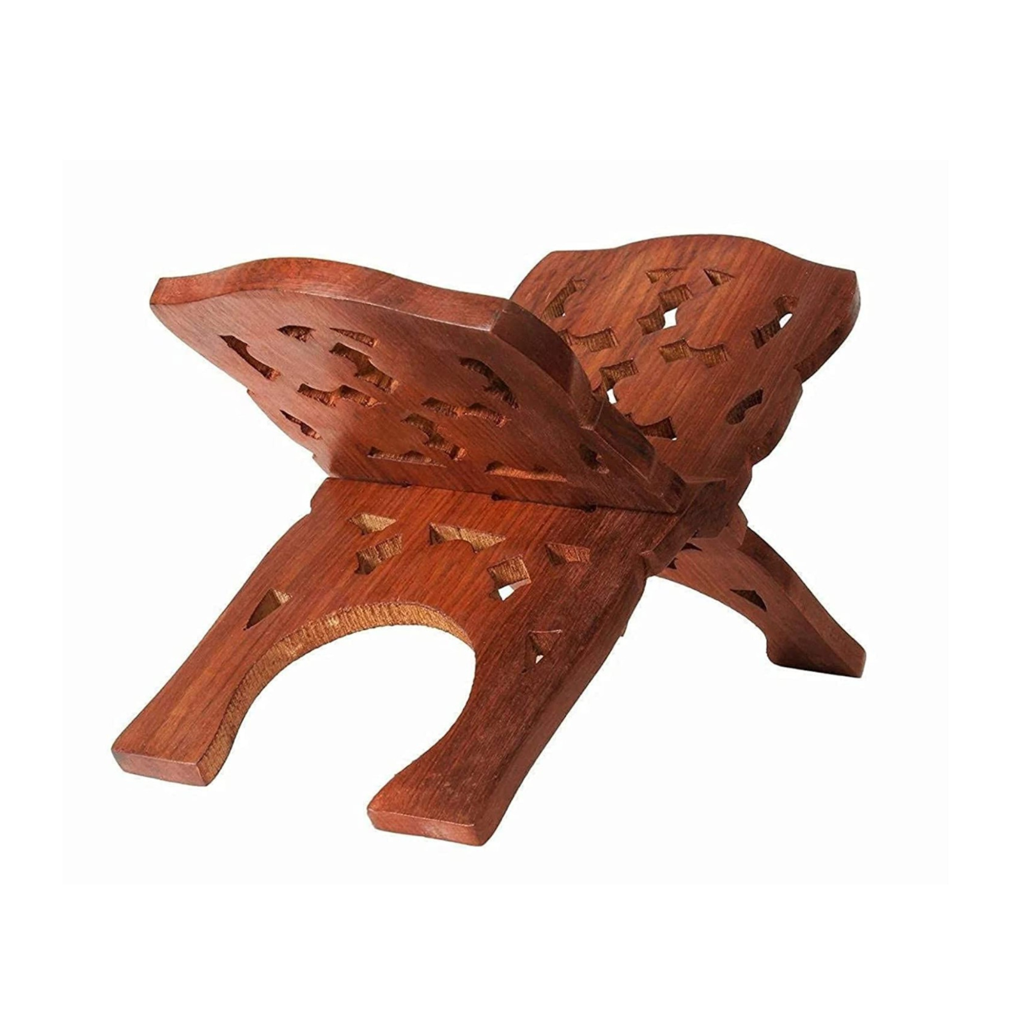 Wooden Rehal Bookend Quran Stand Bible & Holy Book Holder for Reading Holy Books like Quran Bible & Ramayana