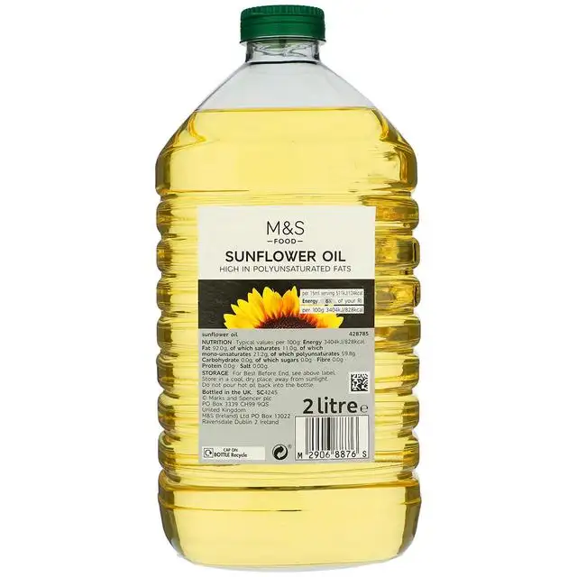 Wholesale High Quality 100% Pure Sunflower Oil Refined Sunflower Oil