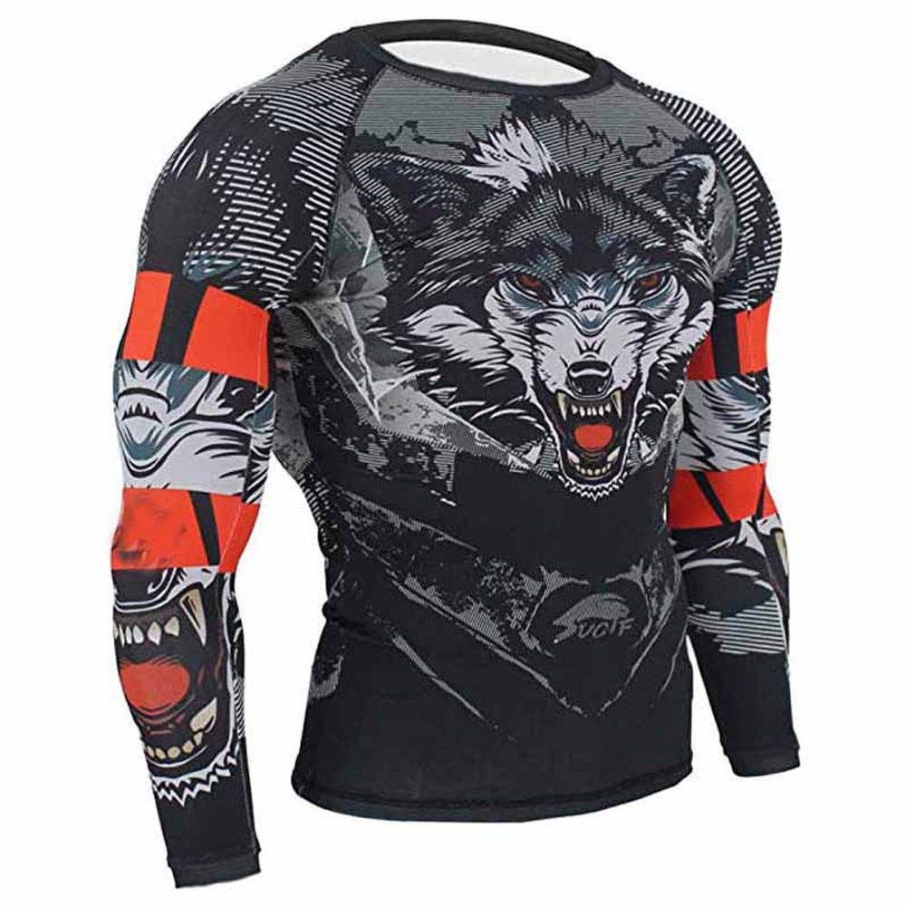 Новый дизайн на заказ, оптовая продажа, компрессия с длинным рукавом, Mma Bjj Rash Guard, тренировка бодибилдинга, распродажа, высокое качество
