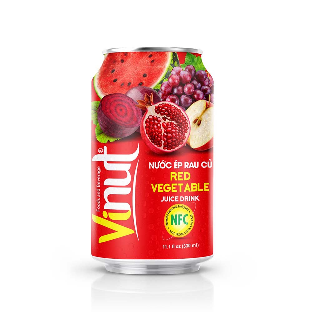 11.1 Fl Oz VINUT Red Vegetable Juice Drink Manufacturer Whole sale ODM