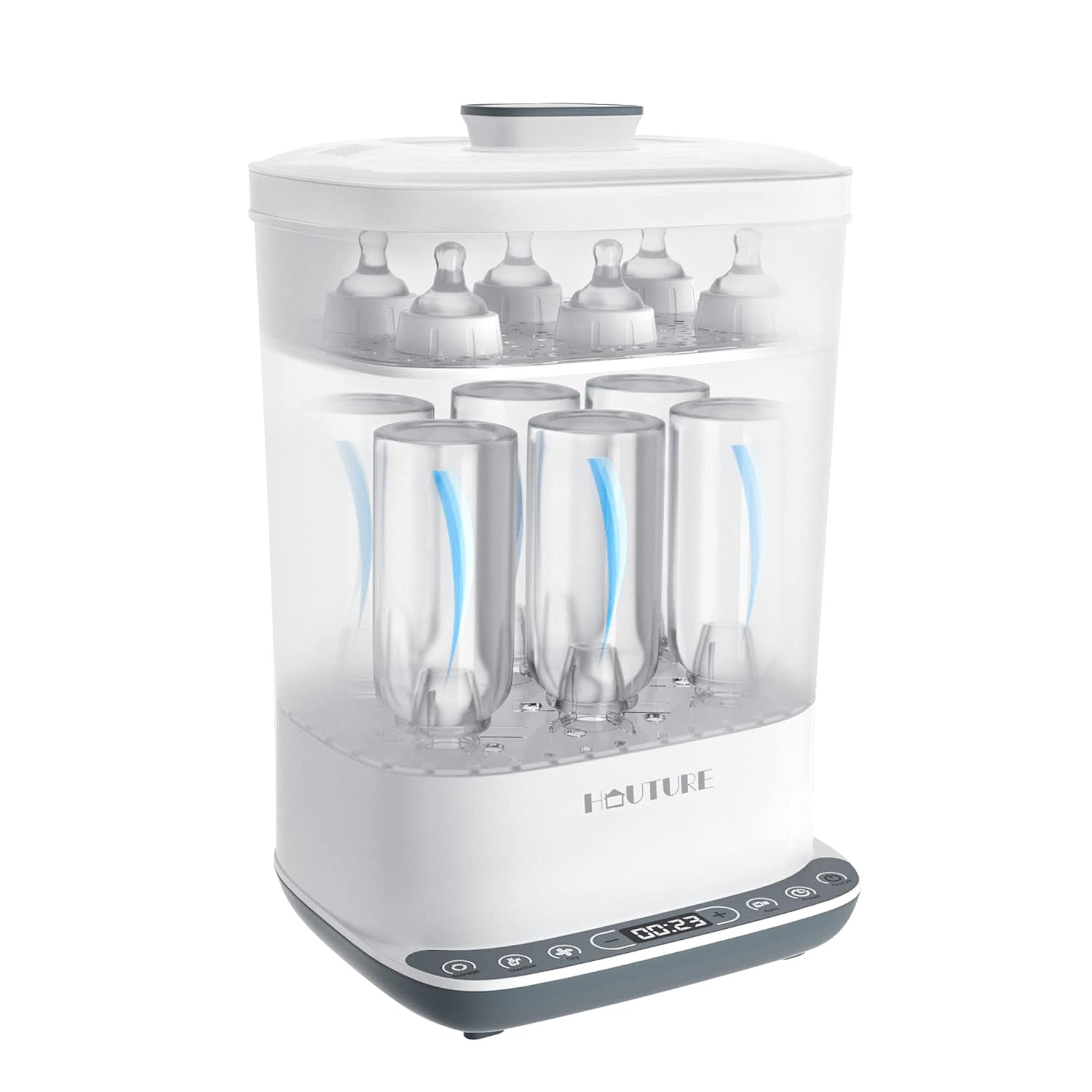 Smart Baby Bottle Steam Sterilizer and dryer for 6 bottles and accessories baby feeding steam cleaning machine